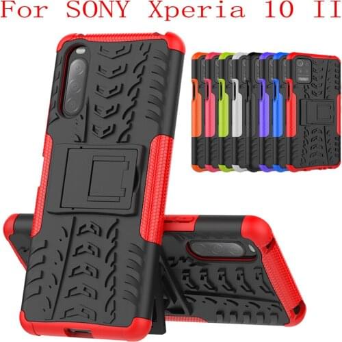 Sunjolly Case for SONY Xperia 10 II Wallet Stand Flip PU Leather Phone Case Cover coque capa SONY Xperia 10 II Case Cover