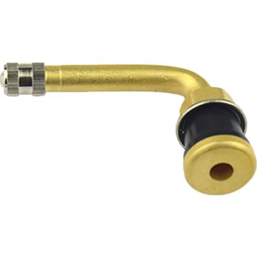 Universal TR570C Brass Truck Tubeless Tire Elbow Rod Valve Stem Bus 90 Degree Bend Tyre Valve Stem