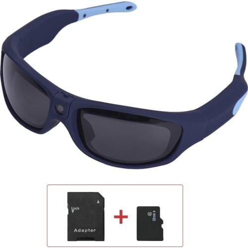 1080P FHD Outdoor Sports Action Camera IP55 Waterproof Smart Video Recording Sunglasses with 32GB TF Card Safety Lenses Sport