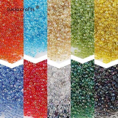 2mm 1000pcs Glass Seed Spacer Beads Austria Crystal Round Hole Bead DIY Bracelet Necklace Jewelry Making Accessories E0728