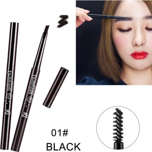 4pcs/Set No Blooming Rotatable 6 Color Double Ended Eyebrow Pencil Waterproof Long Lasting Triangle Eye Brow Pen SC30
