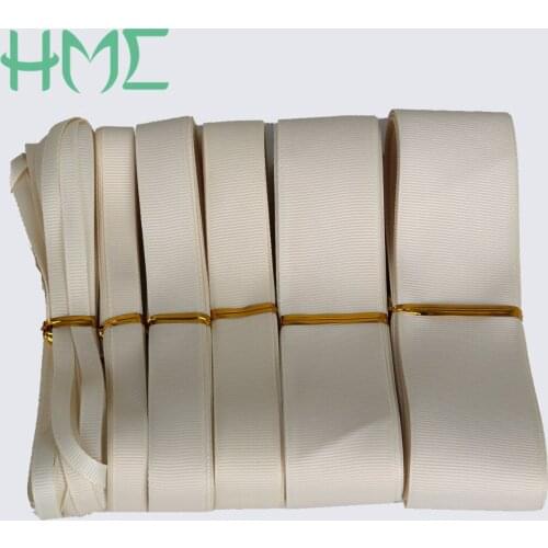 5yards/lot 7/10/15/20/25/38mm Ivory Grosgran Ribbons Mixed Size for DIY Gift Wrapping Sewing Accessories Party Decoration Crafts
