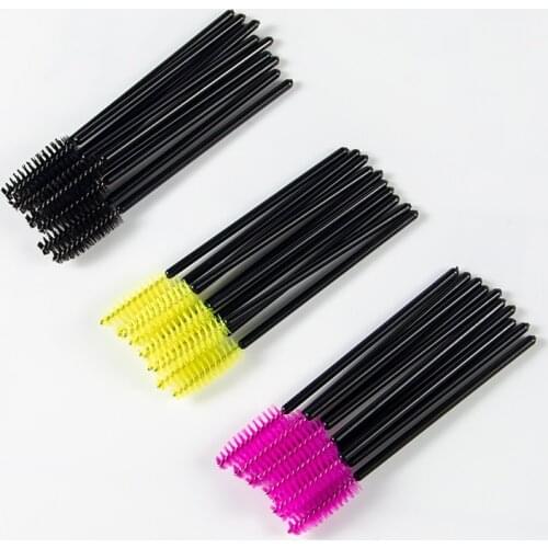 Anmor 50Pcs/Lot Eyelash Makeup Brushes High Quality Eyebrow Make Up Brush Set Eye Lashes Extension Mascara Applicator Maquillage