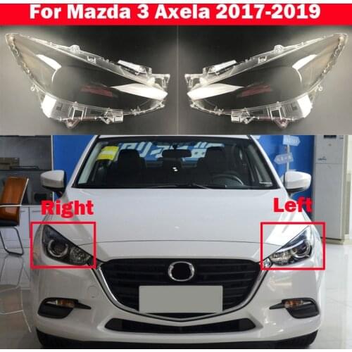 Automobile Headlamp Car Hernia LED Headlight Glass Cover Head Light Lens Covers Styling For Mazda 3 Axela 2017-2019