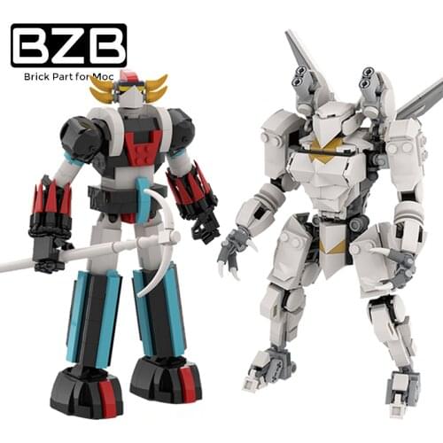 BZB MOC City War Super Armored Robot Military Hero Robot Creative Building Block Model Kids Toys DIY Brick Parts Best Gifts
