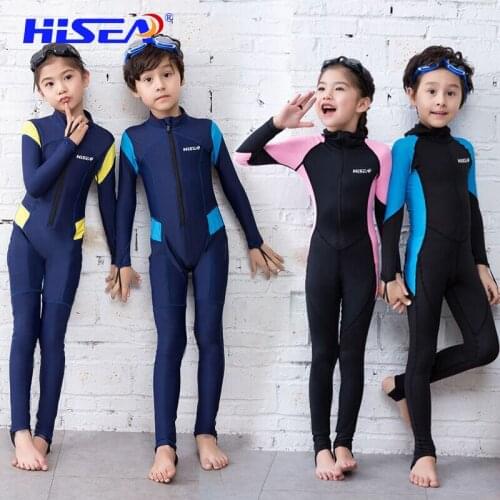Childrens Wetsuit One-Piece Swimsuit Beach Suit Long Sleeves Sunscreen Swimming Snorkeling Quick Dry Patchwork Jellyfish S023