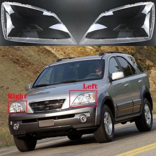 For KIA Sorento 2004 2005 Car Front Headlight Cover Auto Headlamp Lampshade Lampcover Head light Covers glass Lens Shell Caps