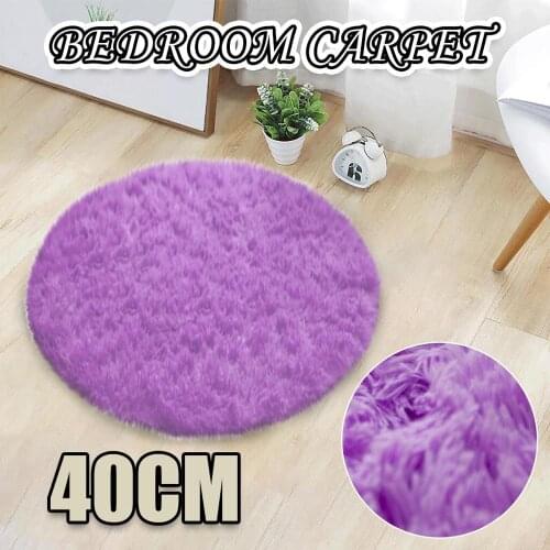 Home Decor Soft Bath Non-Slip Floor Shower Rug Yoga Plush Round Mat Bathroom Kitchen carpet Pad foot rest Pedal