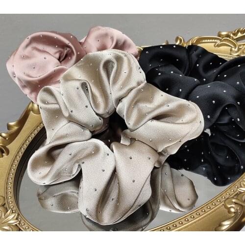 French cloth art lazy tied hair hair rope Korean texture retro large intestine circle ins simple and elegant headdress