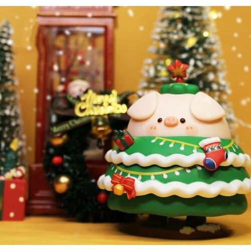 Blind Box Toys Piko Pig Christmas Blind Box Guess Bag Caja Ciega Blind Bag Toys Anime Figures Cute Model Christmas Gift Birthday