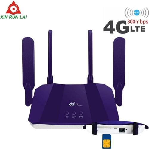 4g Router Wifi Wi-Fi 3g LTE GSM Modem 300Mbps Lte Access Point Cpe Antenna Hotspot With Sim Card Slot