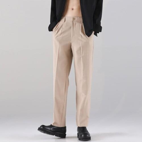 Dress Pants Mens Business Summer Korean Loose Capris The Office A Formal Occasions The New Listing Fashion Trend College