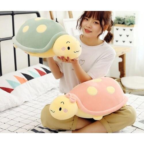 Creative cartoon turtle plush toy lovely tortoise soft doll throw pillow Christmas gift b1592