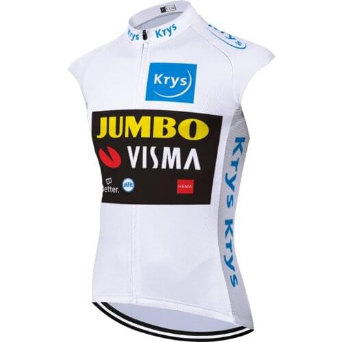 2021 JUMBO VISMA Camiseta Maglia not windproof Mayots Sleeveless Camisa Masculina Verano Equipamento Maillot Ciclismo Hombre