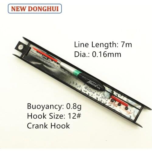 Newdonghui Fishing Float Set Winder Float Ready-Made Rig 5pcs/pack or 10pcs/pack Fishing Accessory Tackle 0.8G Buoyancy 98609