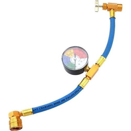 Hose Kit For Service Air Conditioning R-134a Gas Line Repair Tools with Gauge