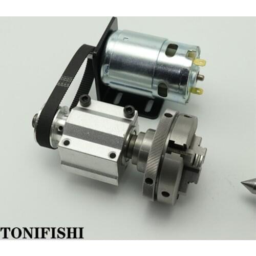 No power Multi-function 895 motor rotary lathe woodworking spindle DIY Slider assembly + chuck