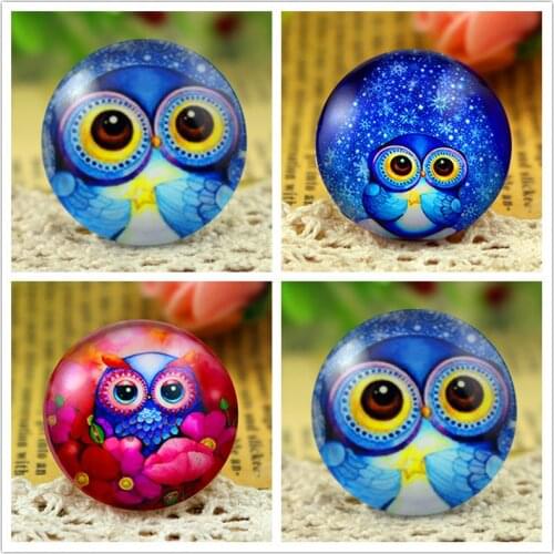 New Fashion 5pcs/Lot 25mm Handmade Photo Glass Cabochons Small Eyes