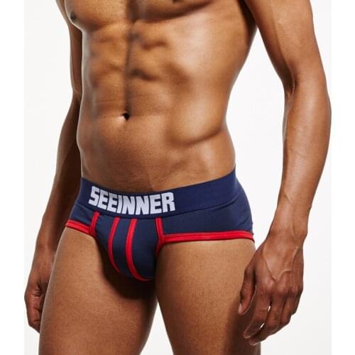 Wholesale mens panties seeinner mens comb cotton triangle panties underwear