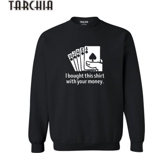 TARCHIA Autumn Men Cotton Hoodie Sweatshirts Women Hoodies Funny Logo Casual Pullover Tops Plus Size Free Shipping 0705003