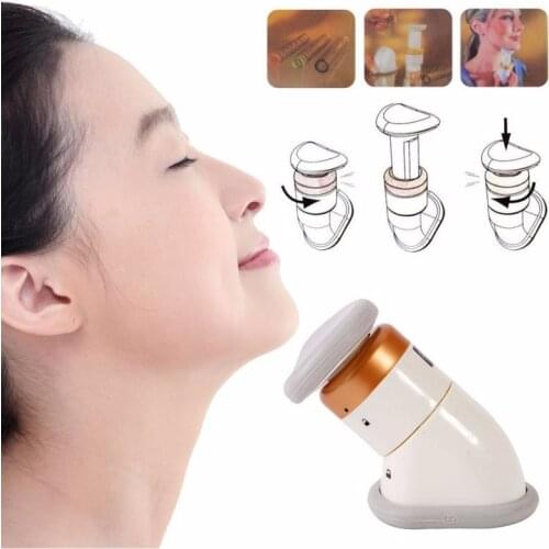 Mini Portable Neck Slimmer Neckline Exerciser Chin Massager Reduce Double Chin Thin Skin Jaw Body Massager Health Care Tool
