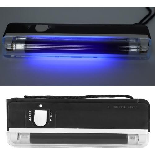Portable Battery Powered Ultraviolet Light Bill Checker Tester Handheld Money Detector for shops,grocery stores,restaurants,ect