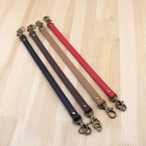 Bags PU Leather Handle with Hook Sewing Craft Tailor DIY bag/Purse Belt Strap Accessory 1.2cm*31cm length 2 pcs