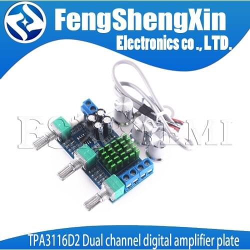 TPA3116D2 Double channel digital power amplifier plate high and low sound regulation plate carrier amplifier Double 80W