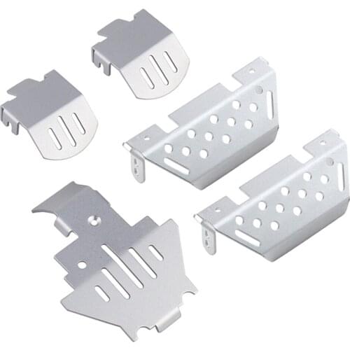 TRX4 Metal Aluminium Alloy Front Rear Chassis Armor Protection Plate for 1:10 RC Rock Car Traxxas TRX-4