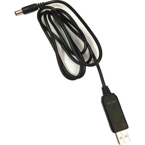 USB Charging Cable DC 5V to 9V / 12V Power Supply Router Adapter Step Up Module Boost Converter 2.1x5.5mm Wire