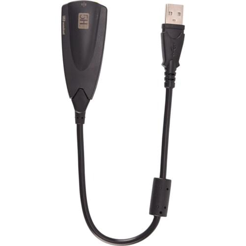 External 5H V2 USB 7.1 Sound Card Audio Adapter USB To 3D CH Virtual Channel Sound Track For Laptop PC