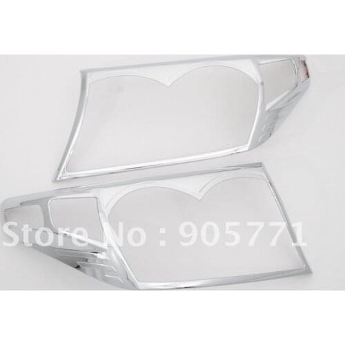 High Quality Chrome Head Light Cover for Toyota Land Cruiser FJ200 08 Up Free Shipping