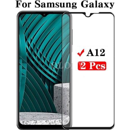 2Pcs For Samsung Galaxy A12 Glass Phone Screen Film Protector for Samsung A12 Protective Glass GalaxyA12 Tempered Glass Armor 9H