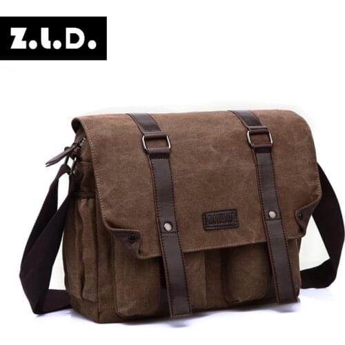 Z.L.D. woMens casual diagonal bag women simple shoulder bag fashion canvas bags handbag high quality large capacity travel bag