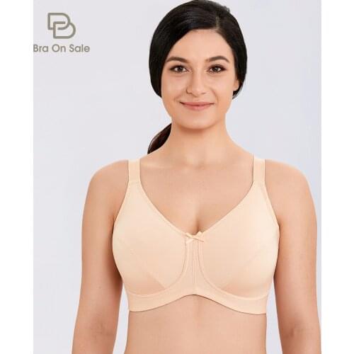 Womens Mastectomy Bras Full Coverage Wire-Free Pockets Bra Cotton Plus Size Unlined