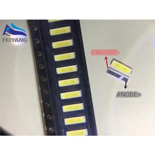 1000pcs For LED LCD Backlight TV Application LED Backlight 0.5W 3V 7020 Cool white EVERLIGHT 62-119UMRBC LCD Backlight for TV