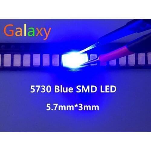 500PCS 5730/5630 SMD Blue LED Light Emitting Diode SMD LED 5730 blue Surface Mount Led 460-470NM 3.0-3.6V Ultra Birght Led
