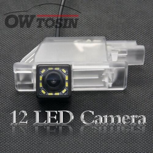 12 LED light Car Backup Rear View Camera For Peugeot 508 sedan 508 SW 508 RXH 2011~2018 301 2008 3008 308 Parking LCD Monitor