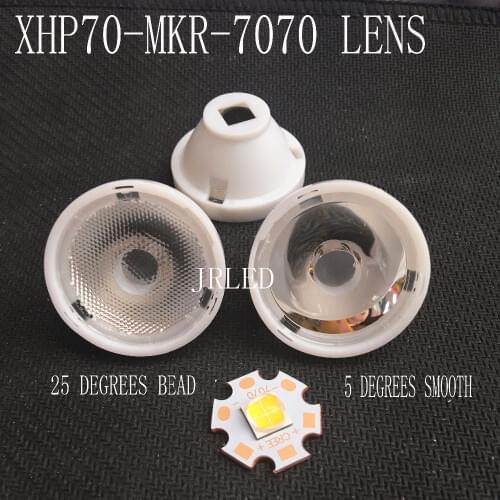 Cree XHP70 XHP-70 MK-R MKR MC-E MCE Led Lens 5 TO 25 Degree Optical Grade PMMA Led Lens 32X18MM 10PCS/LOT