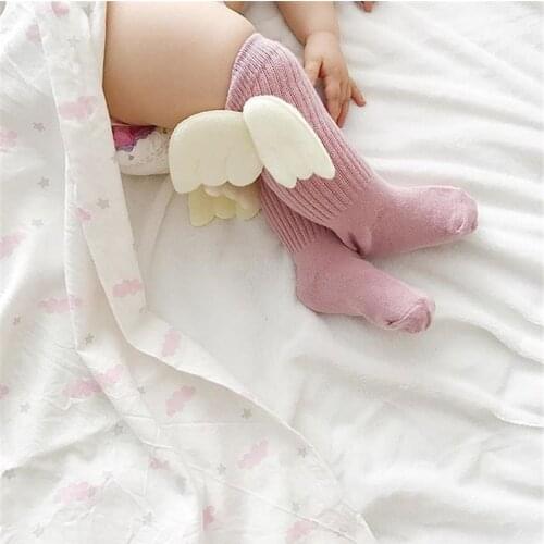 Newborn Infant Baby Socks Baby Girls Princess Big Bow Soft Cotton Lace Socks 4 Colors Kids Long Knee High Leg Warmers 0-2 Years