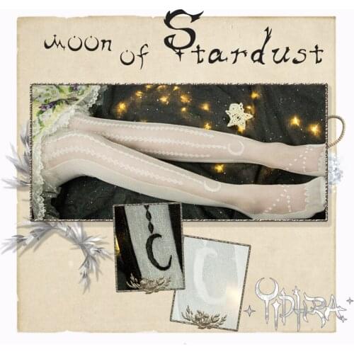 Moon of Stardust ~ Sweet Lolita Long Stockings Summer Thigh Highs by Yidhra