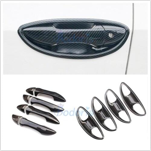 For Toyota Corolla 2013-2018 Carbon Fiber Color Door Handle Cover and Bowl Trim Grab Protector Panel Car Styling Accessories
