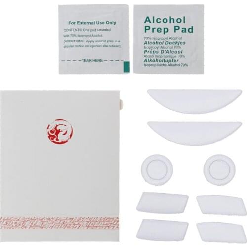 2 Sets/pack Tiger Gaming Mouse Feet Mouse Skate For Razer Mamba 5G / Mamba 2015 Chroma 5G / Mamba Tournament Edition White