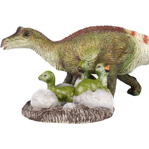 Maiasaura + Hatch Baby Figure Dinosaur Hadrosaur Animal Model Ancient Biological Adult Kids Collection Toys Gift Home Decor
