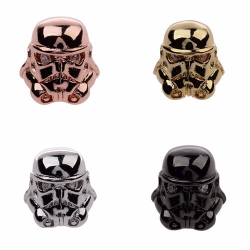 Fashion Soldier Bead Fashion Mens Bracelet 4 Color DIY Accessories Gasket Metal Top Quality Copper Jewelry Accessories