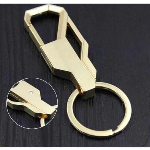 Mens Creative Alloy Metal Keyfob Gift Car Keyring Keychain Key Chain Ring