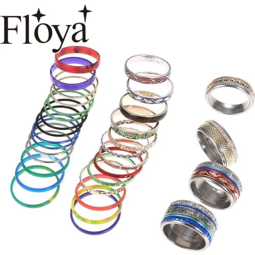 Floya Stainless Steel Rings Set Stereoscopic New Retro Punk Exaggerated Snake Ring Fashion Personality Opening Adjustable Ring