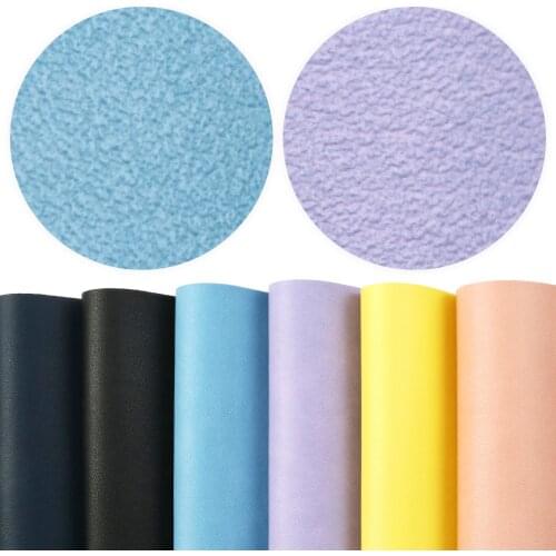 20*33cm Solid Color Sheepskin Pattern Faux Synthetic Leather Fabric For Bows Crafts DIY Handmade Material Accessory,1Yc19037