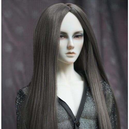 1/3 1/4 1/6 1/8 Bjd SD Wig Wavy Hair High Temperature Dark Gray BJD Wig For BJD Doll Many Colors