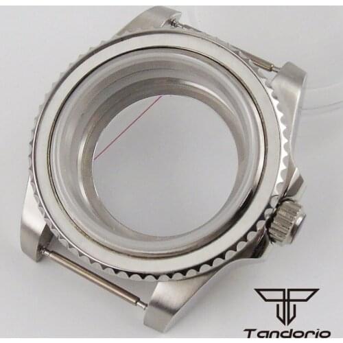 Fit NH35 NH35A NH36 NH36A Movement 40mm Watch Case Sapphire Glass Without Bezel Insert